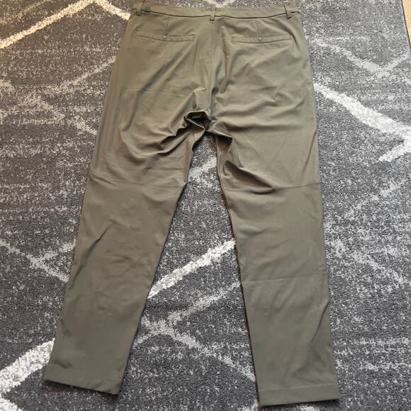 Lululemon Commission Pant Slim *Warpstreme Green 36x30 Men's Casual Work Pants - Picture 3 of 6